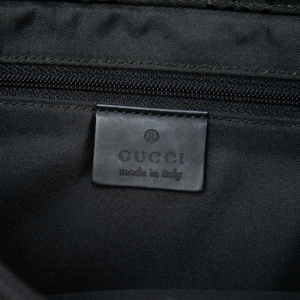 Gucci GG Nylon Bamboo Satchel