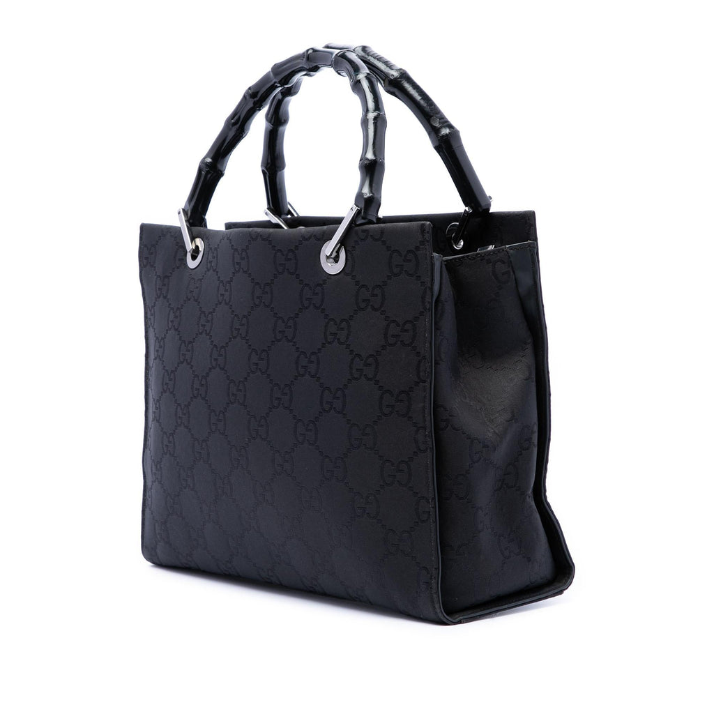 Gucci GG Nylon Bamboo Satchel