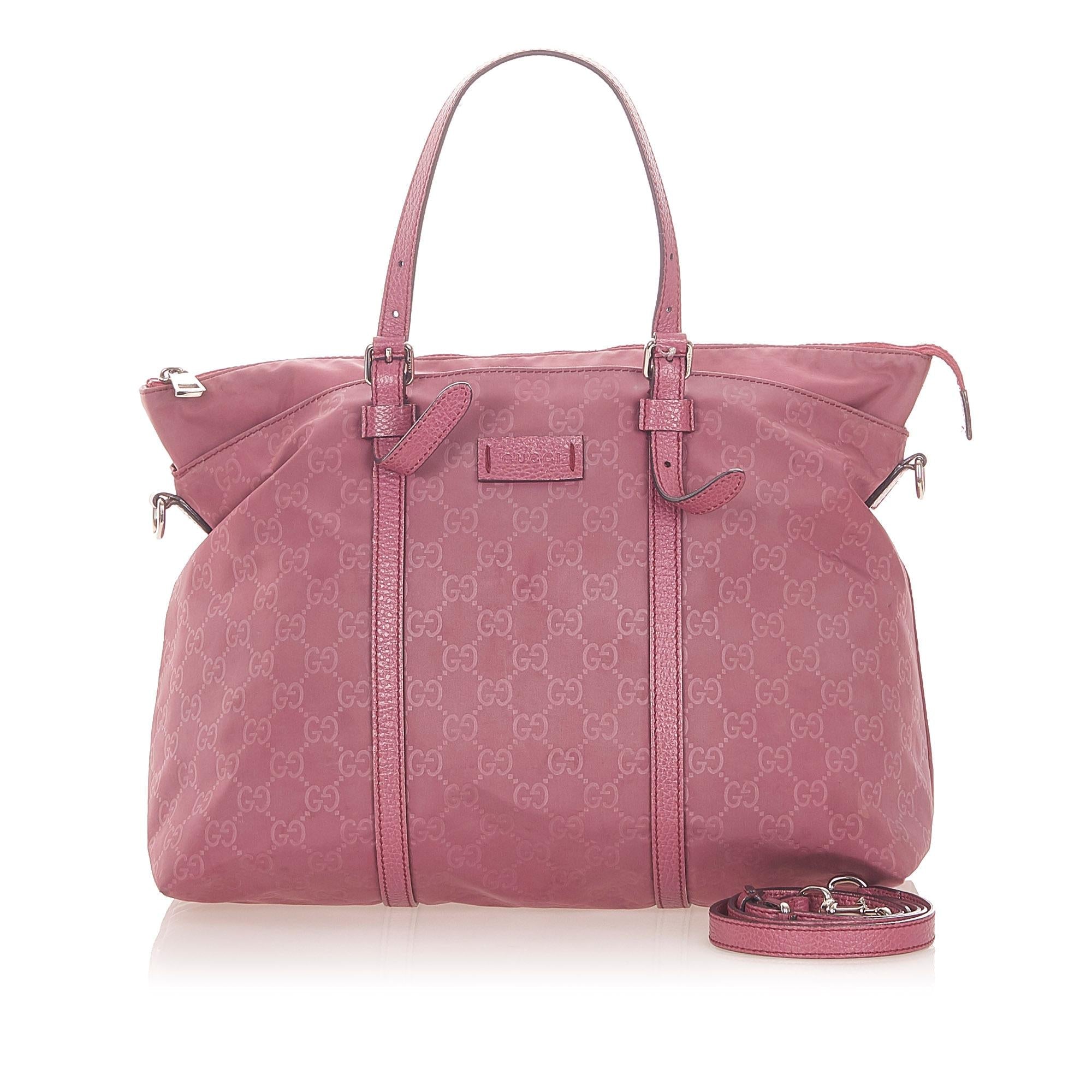 Gucci GG Nylon Satchel (SHG-32511)