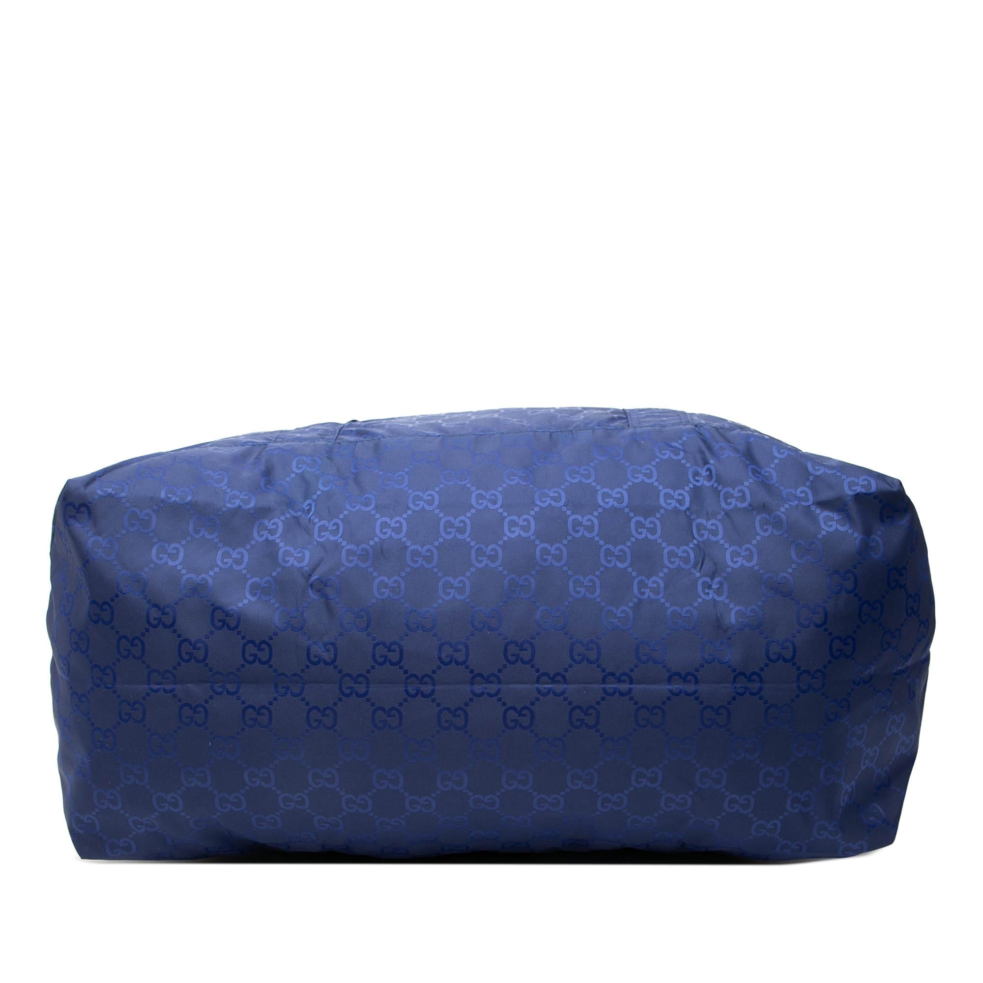Gucci GG Nylon Teddy Bear Folding Tote