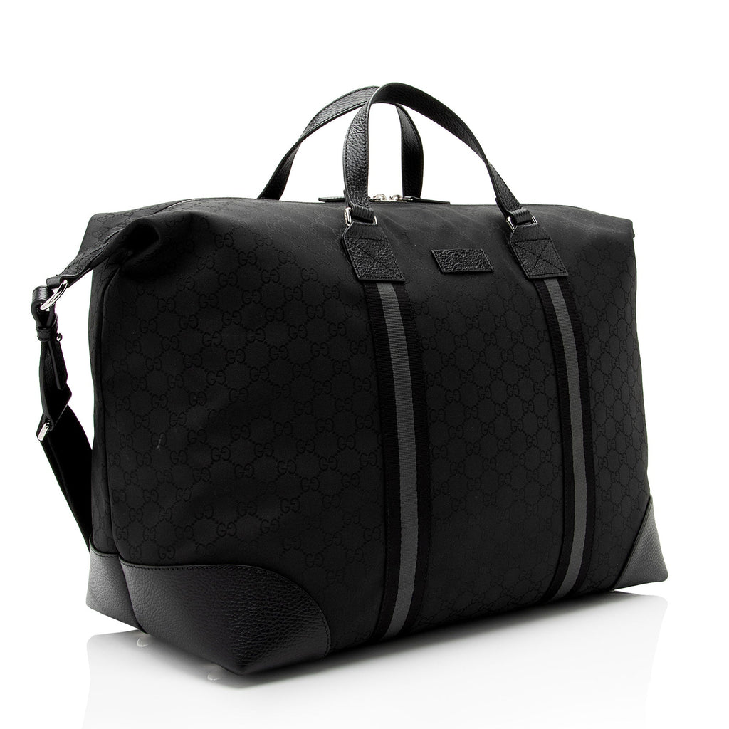 Gucci GG Nylon Travel Duffle Bag (SHF-EZRm68)