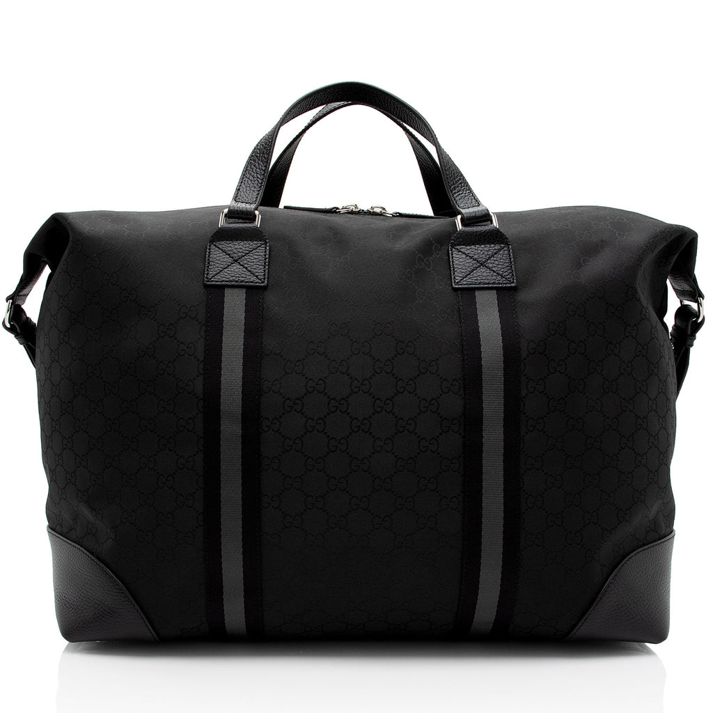 Gucci GG Nylon Travel Duffle Bag (SHF-QIDbW5)
