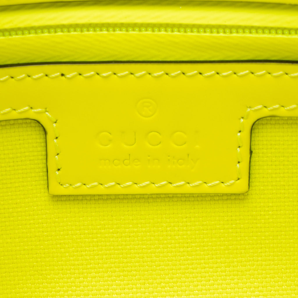 Gucci GG Rubber Effect Front Zip Crossbody