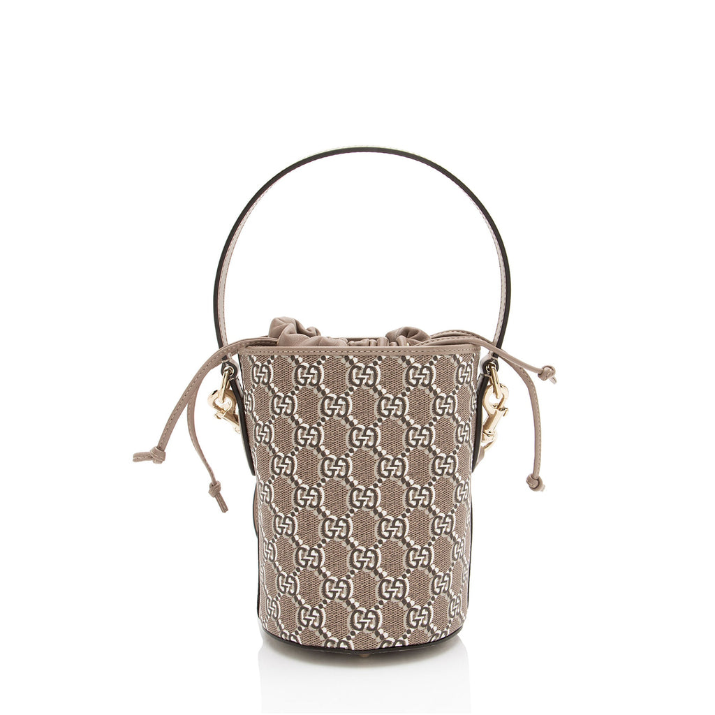 Gucci GG Shadow Drawstring Mini Bucket Crossbody
