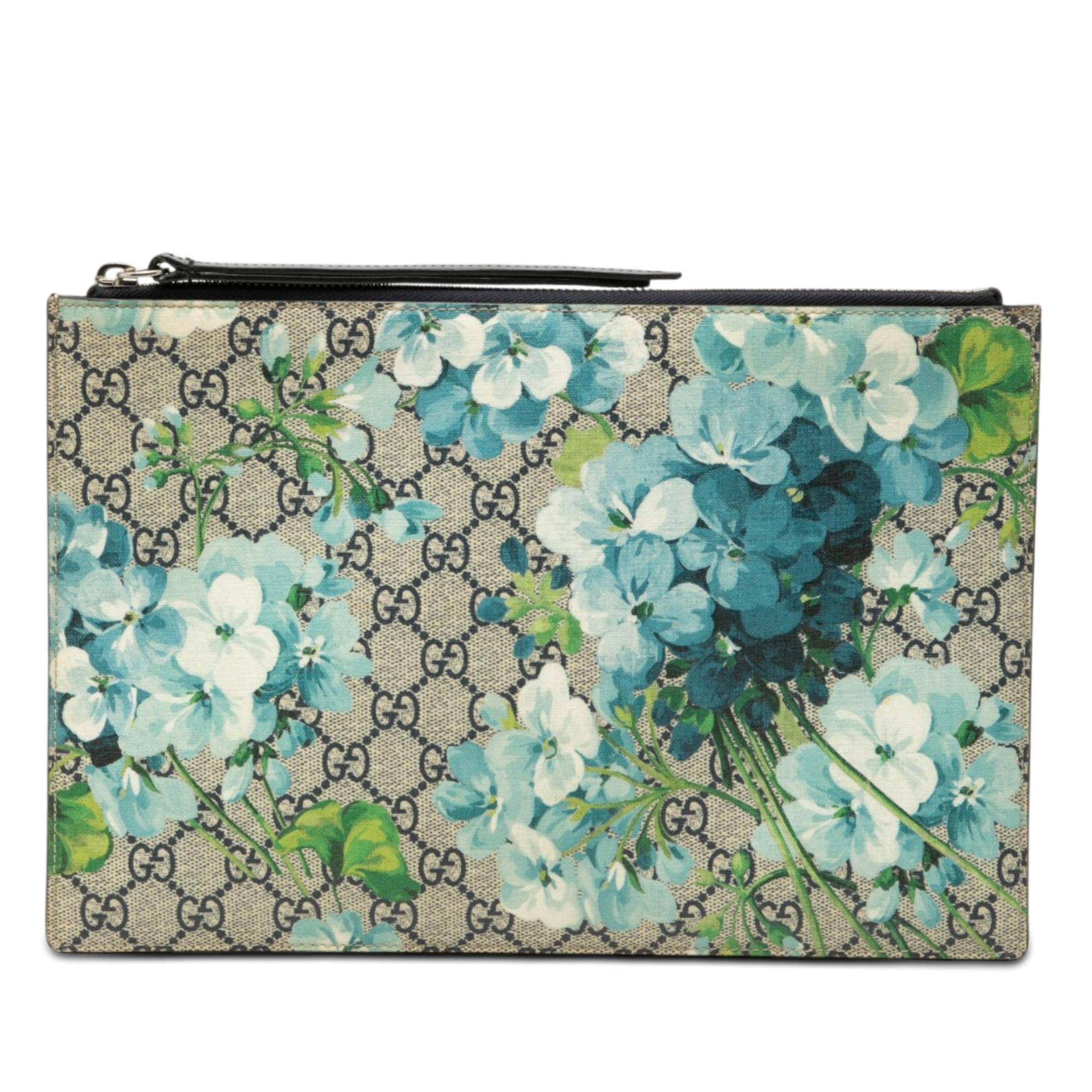 Gucci GG Supreme Blooms Clutch