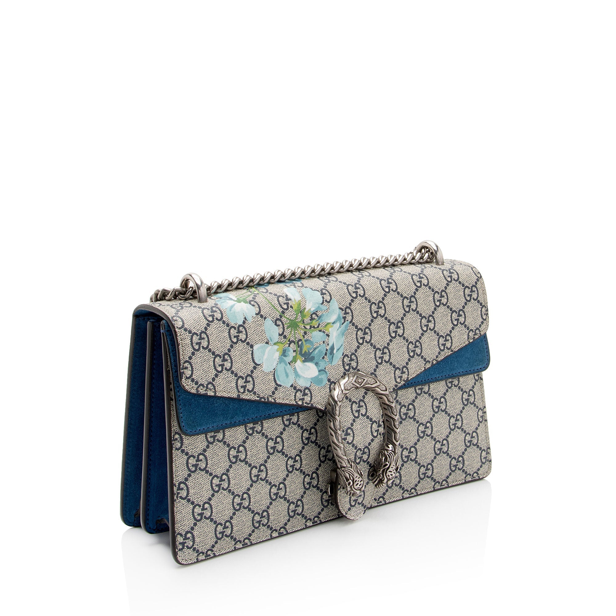 Gucci GG Supreme Blooms Dionysus Small Shoulder Bag (SHF-X2N0d4)