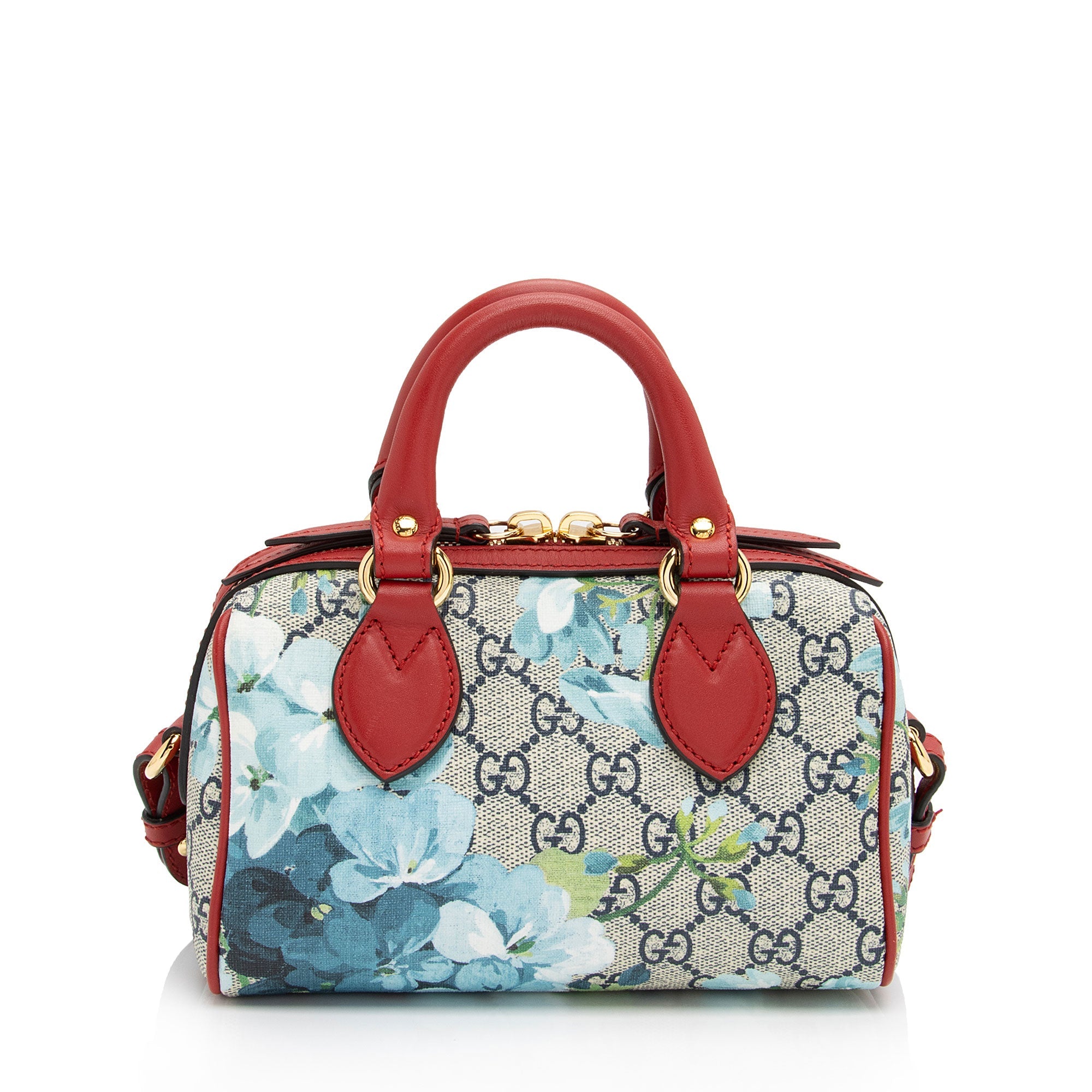 Gucci GG Supreme Blooms Mini Boston Bag (SHF-On3Jgx)
