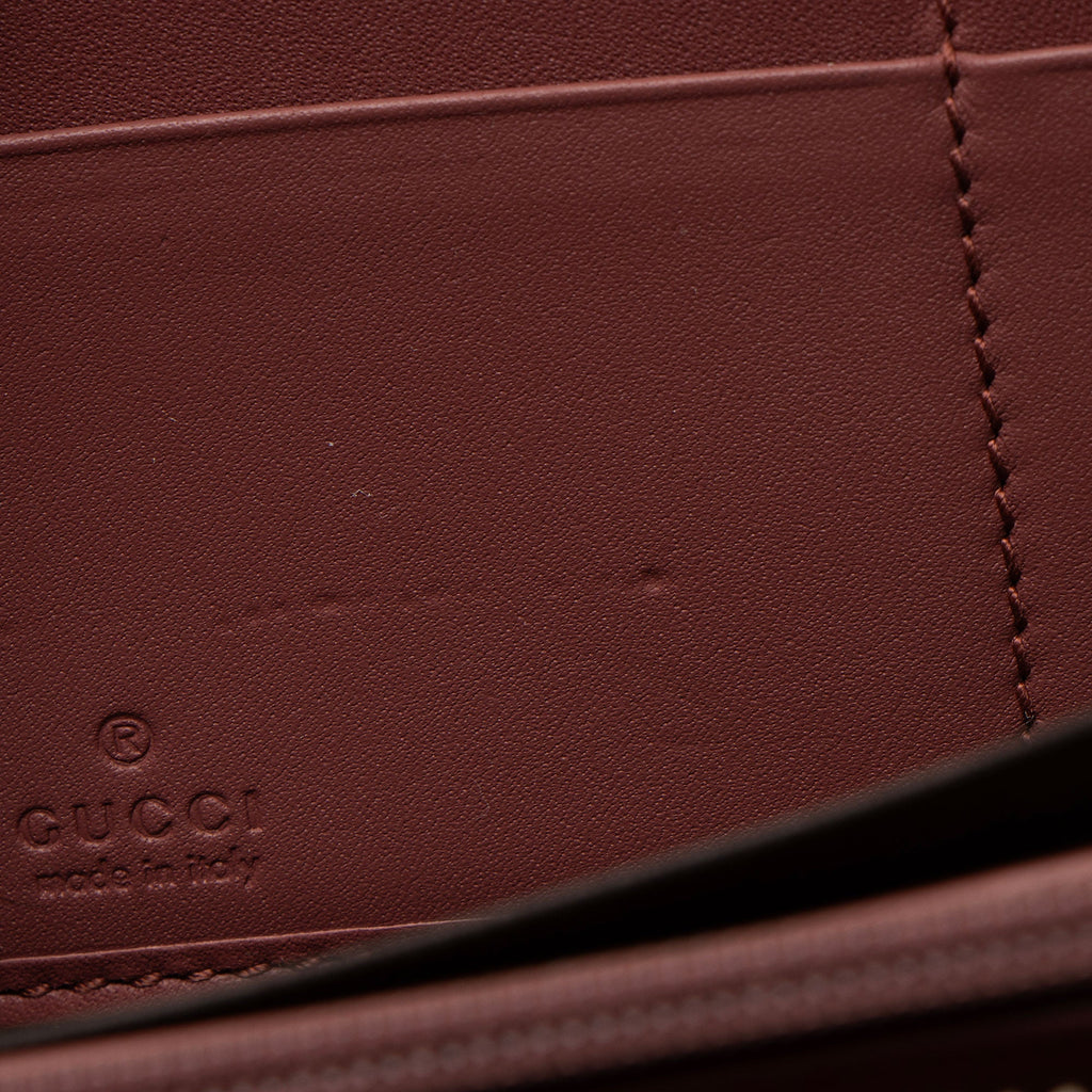 Gucci GG Supreme Blooms Zip Around Wallet