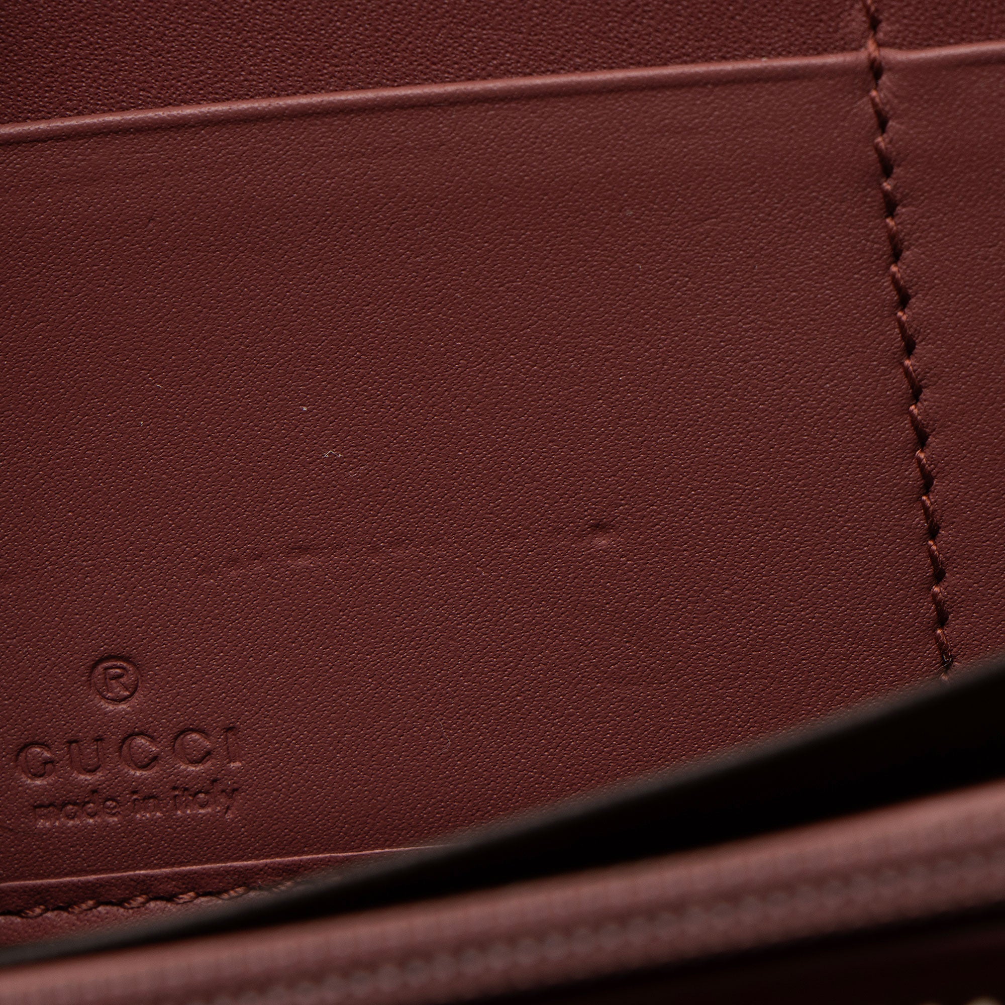 Gucci GG Supreme Blooms Zip Around Wallet