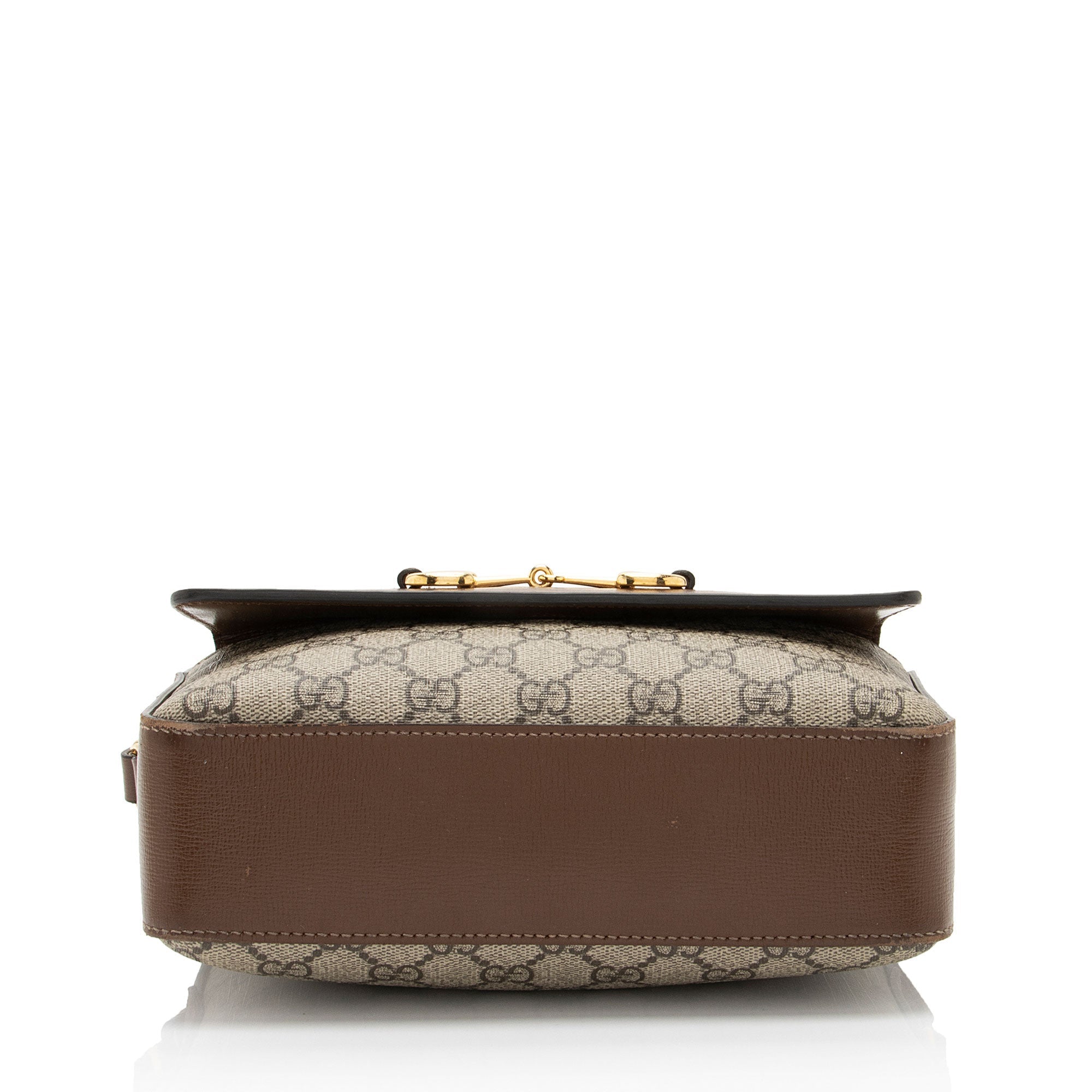 Gucci GG Supreme Calfskin Horsebit 1955 Small Shoulder Bag (SHF-EumYCS)