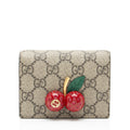 Gucci GG Supreme Cherry Compact Wallet