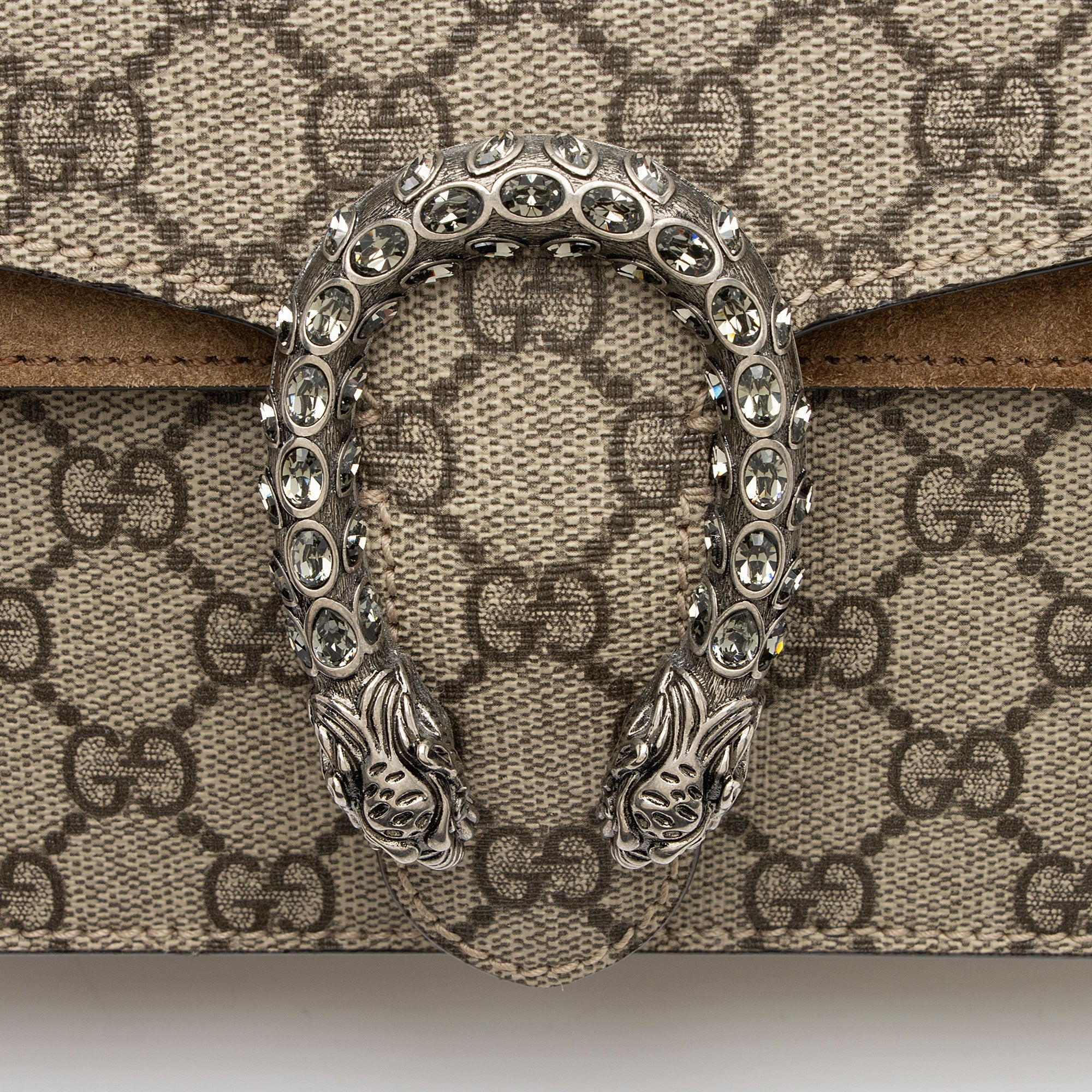 Gucci GG Supreme Crystal Dionysus Medium E/W Shoulder Bag
