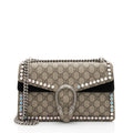 Gucci GG Supreme Crystal Studded Dionysus Medium Shoulder Bag