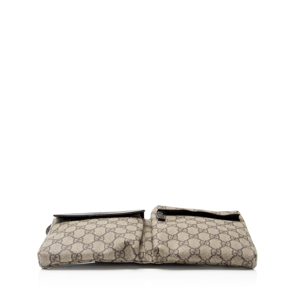 Gucci GG Supreme Double Pocket Belt Bag - FINAL SALE