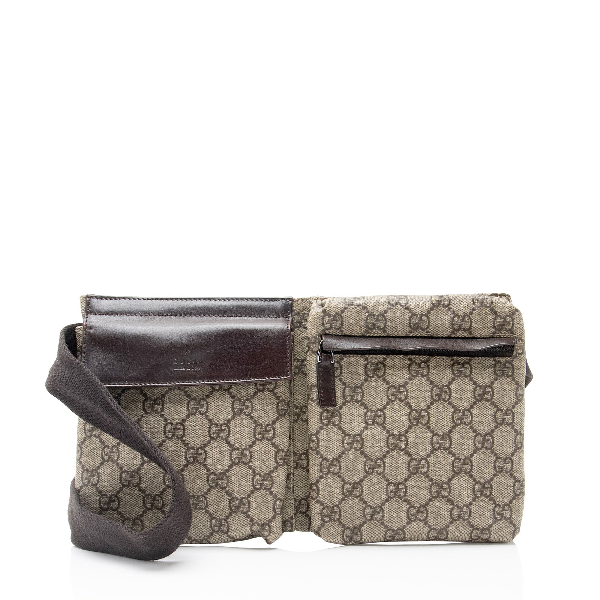 Gucci GG Supreme Double Pocket Belt Bag - FINAL SALE