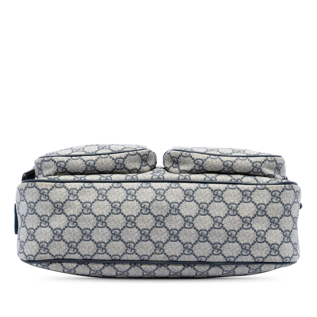 Gucci GG Supreme Double Pocket Crossbody