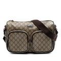 Gucci GG Supreme Double Pocket Crossbody