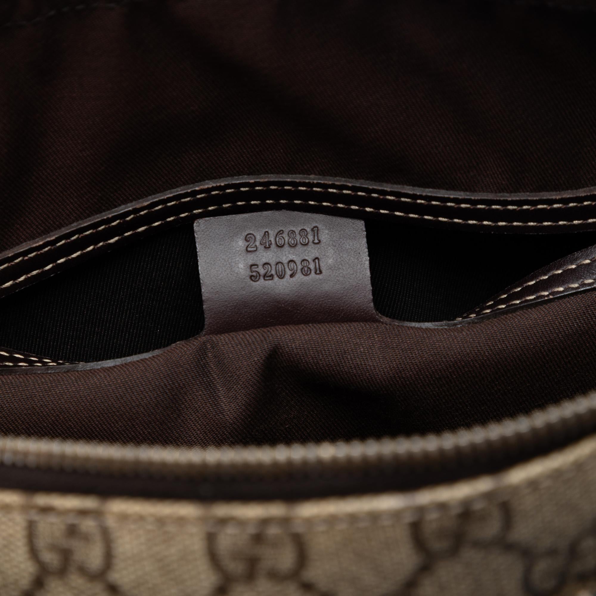 Gucci GG Supreme Double Pocket Crossbody