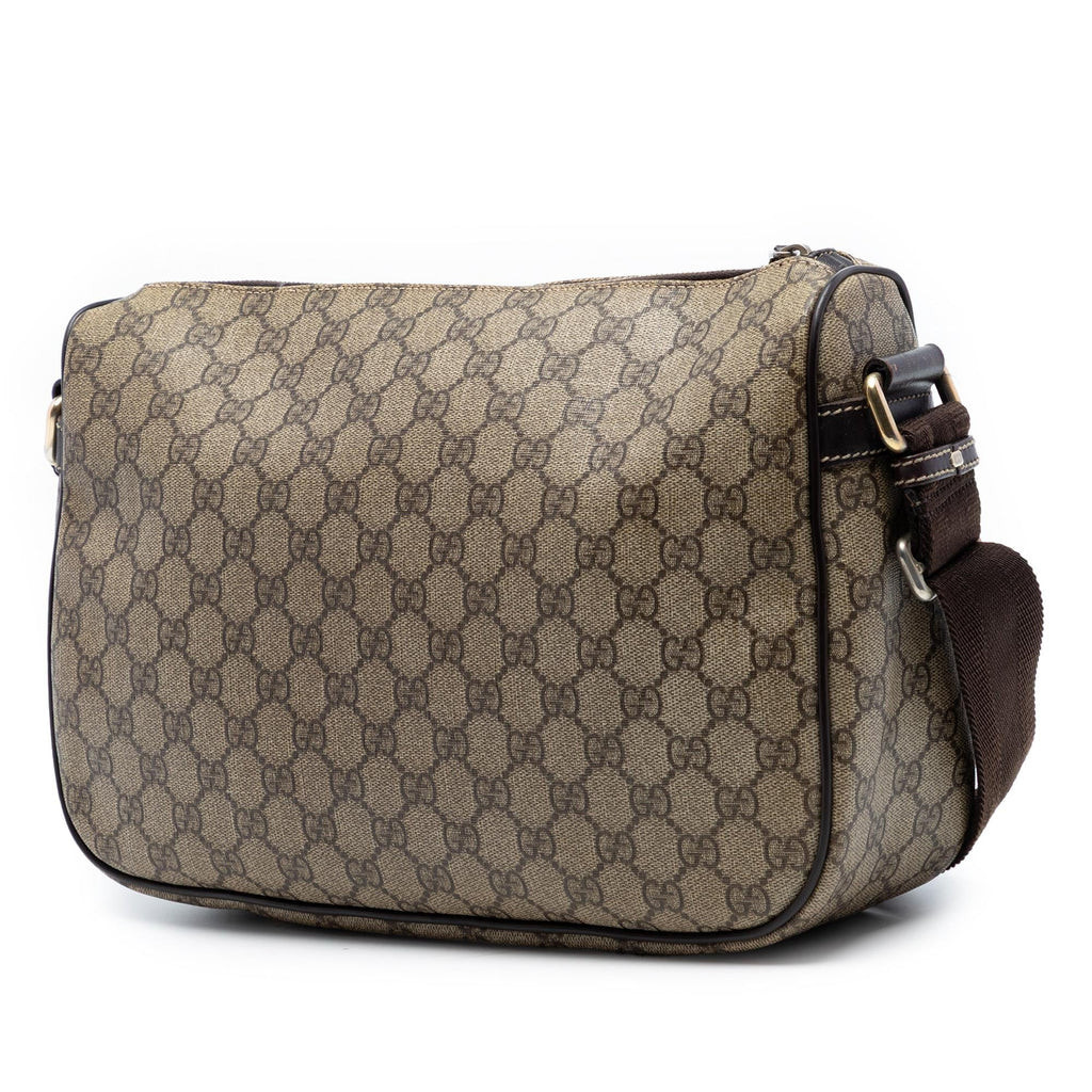 Gucci GG Supreme Double Pocket Crossbody