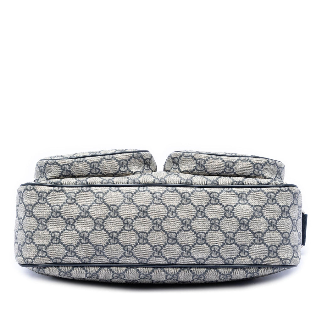 Gucci GG Supreme Double Pocket Crossbody