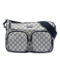Gucci GG Supreme Double Pocket Crossbody