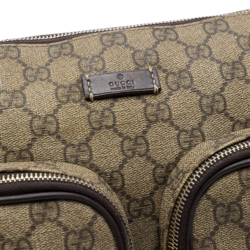 Gucci GG Supreme Double Pocket Crossbody