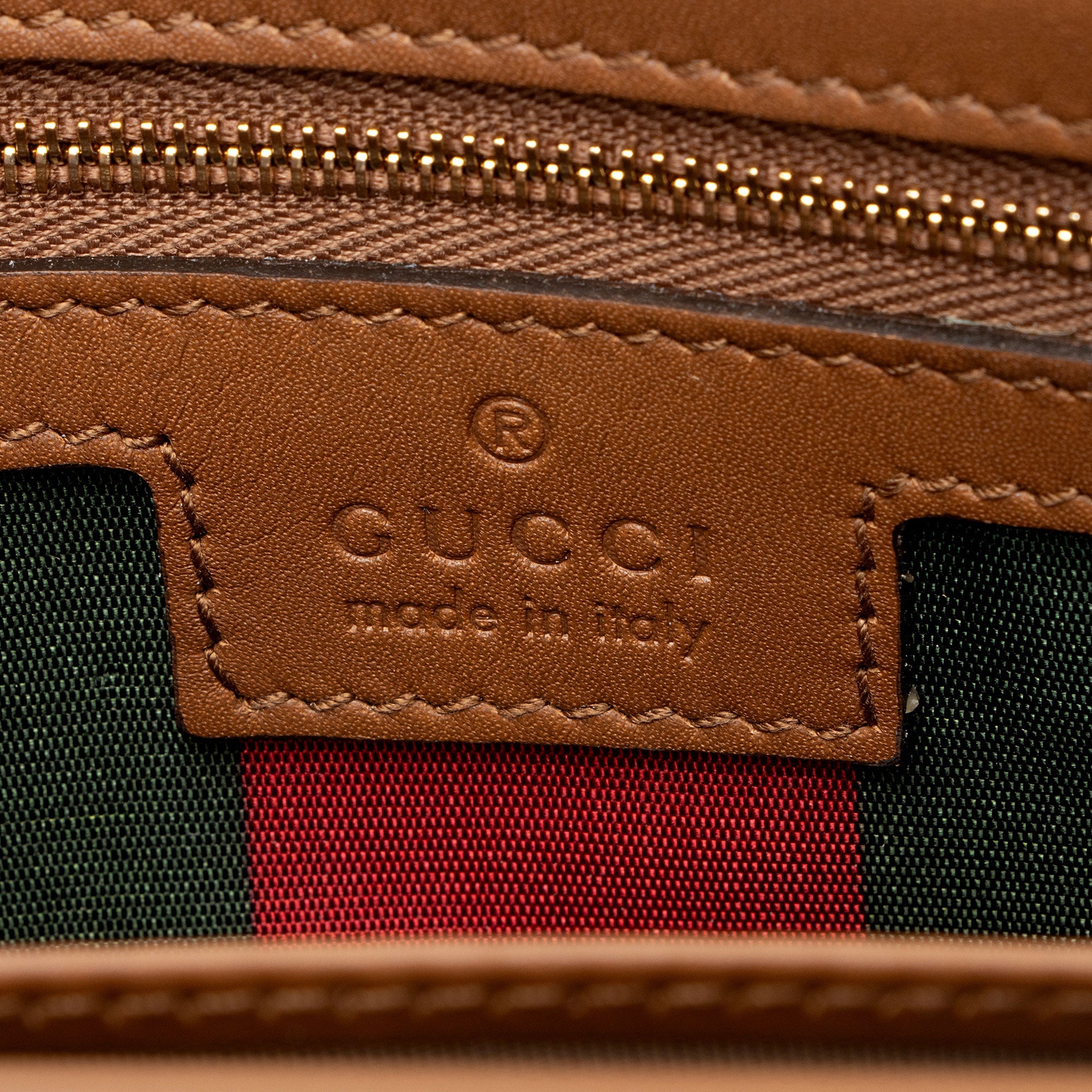 Gucci GG Supreme Emblem Wallet on Strap