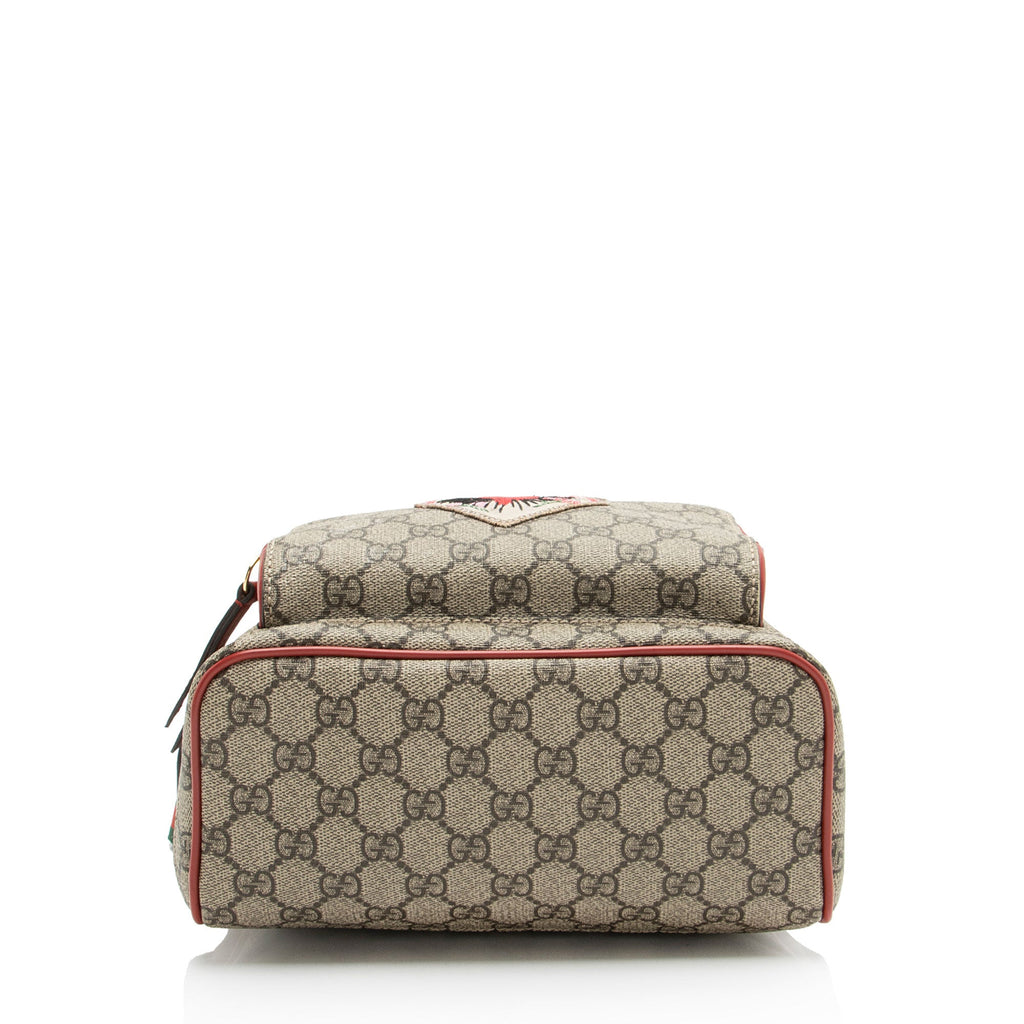 Gucci GG Supreme Embroidered Heart Roses Day Small Backpack
