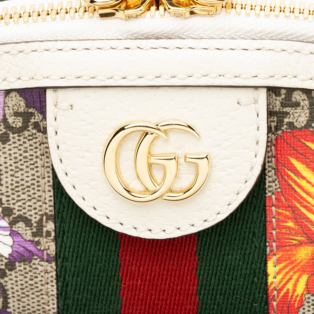 Gucci GG Supreme Flora Ophidia Dome Small Shoulder Bag