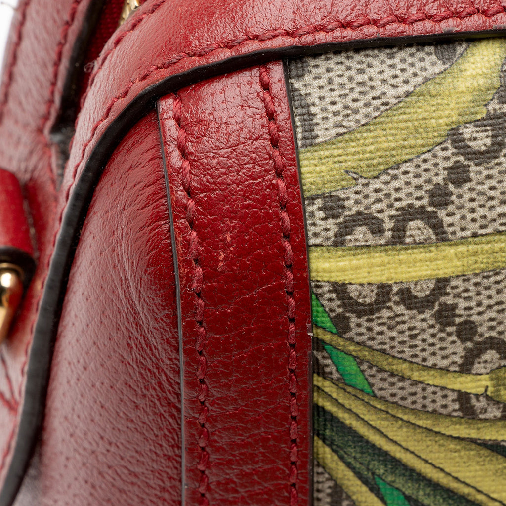 Gucci GG Supreme Flora Ophidia Medium Boston Bag (SHF-ydGH5i)
