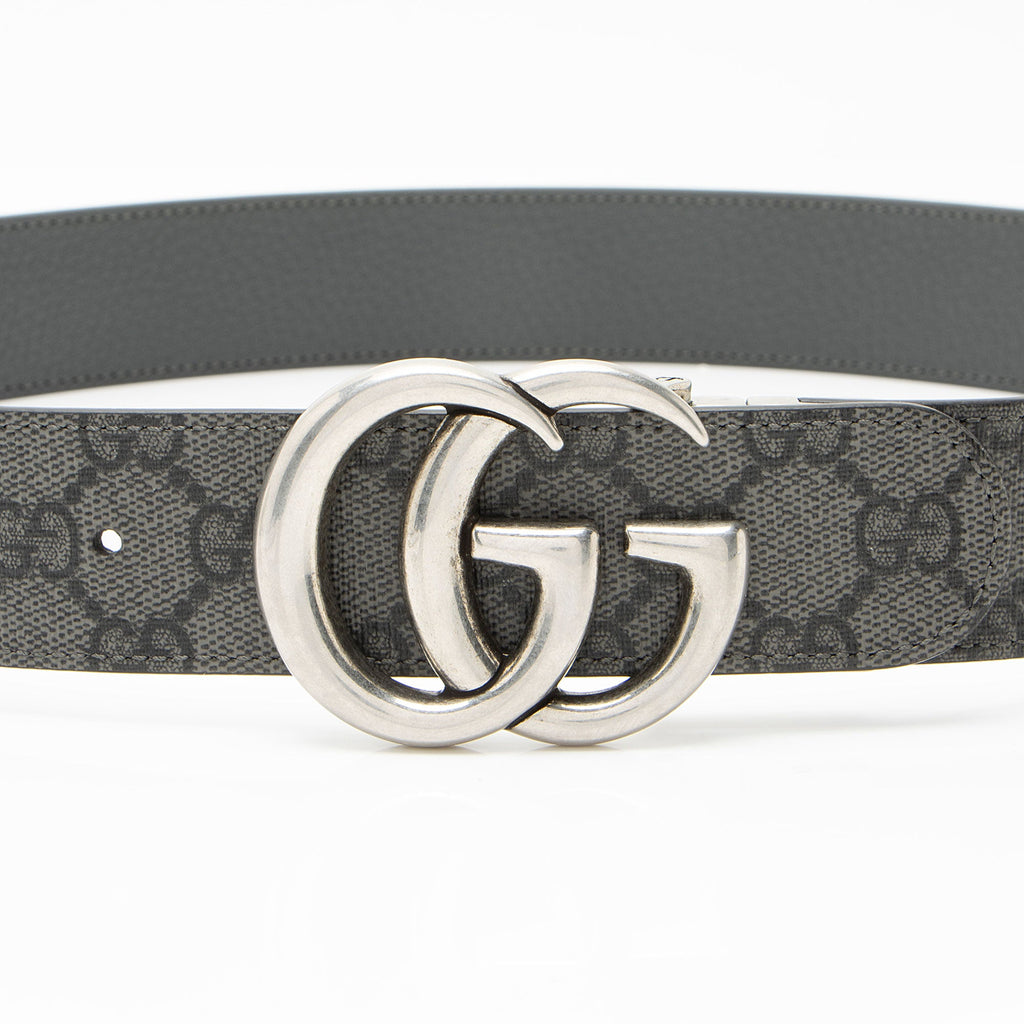 Gucci GG Supreme GG Marmont Reversible Belt - Size 34 / 85