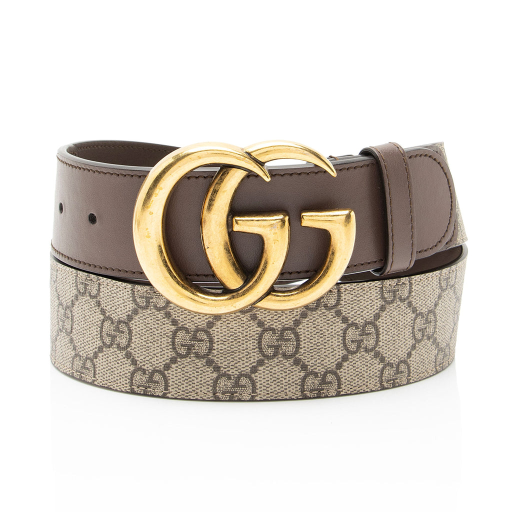 Gucci GG Supreme GG Marmont Wide Belt - Size 36 / 90