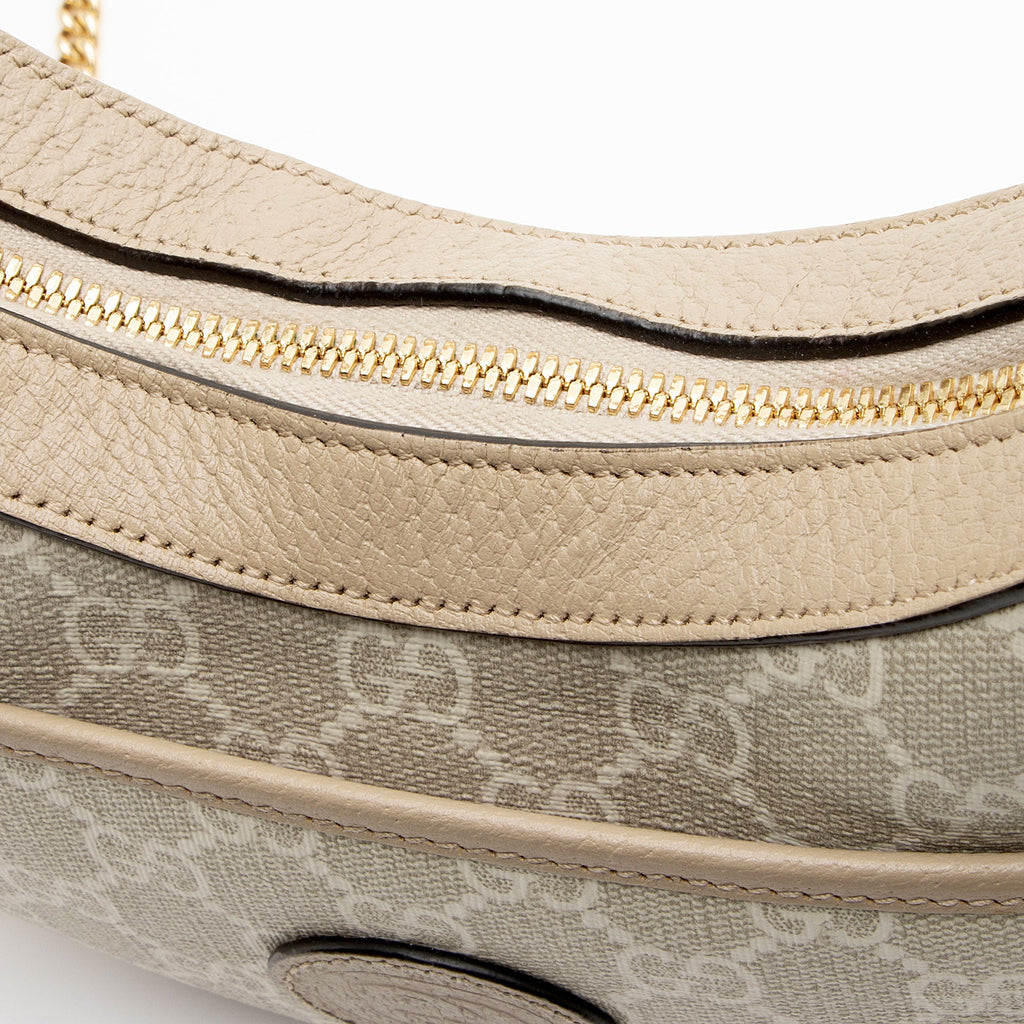 Gucci GG Supreme Half Moon Mini Bag