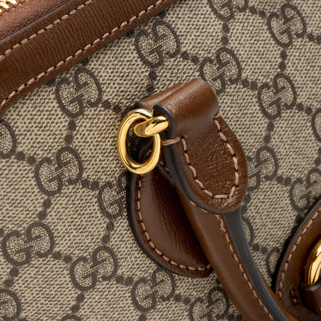 Gucci GG Supreme Horsebit 1955 Medium Top Handle (SHF-s7mzQw)