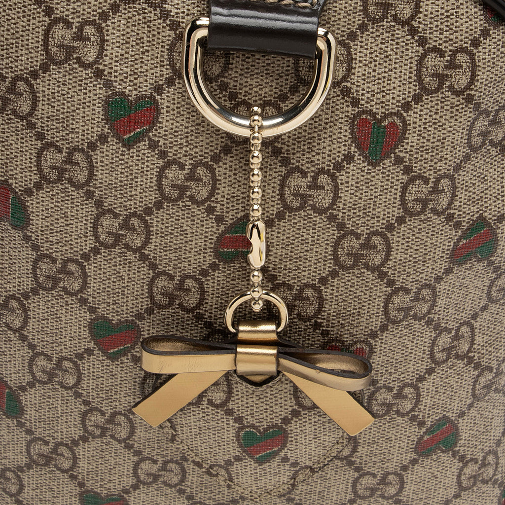 Gucci GG Supreme Tattoo Hearts Joy Boston Bag (SHF-H1LsWc)