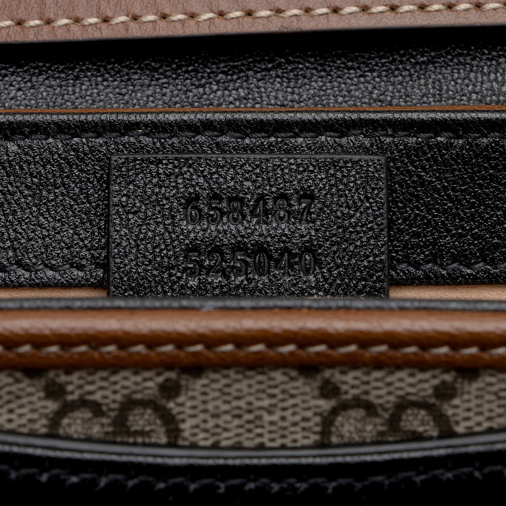 Gucci GG Supreme Leather Padlock Mini Crossbody Bag (SHF-xCSti7)