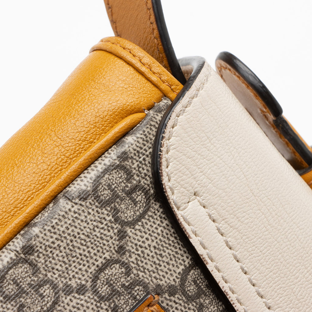 Gucci GG Supreme Leather Padlock Mini Crossbody