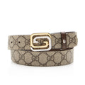 Gucci GG Supreme Leather Reversible Interlocking G Belt - Size 34 / 85