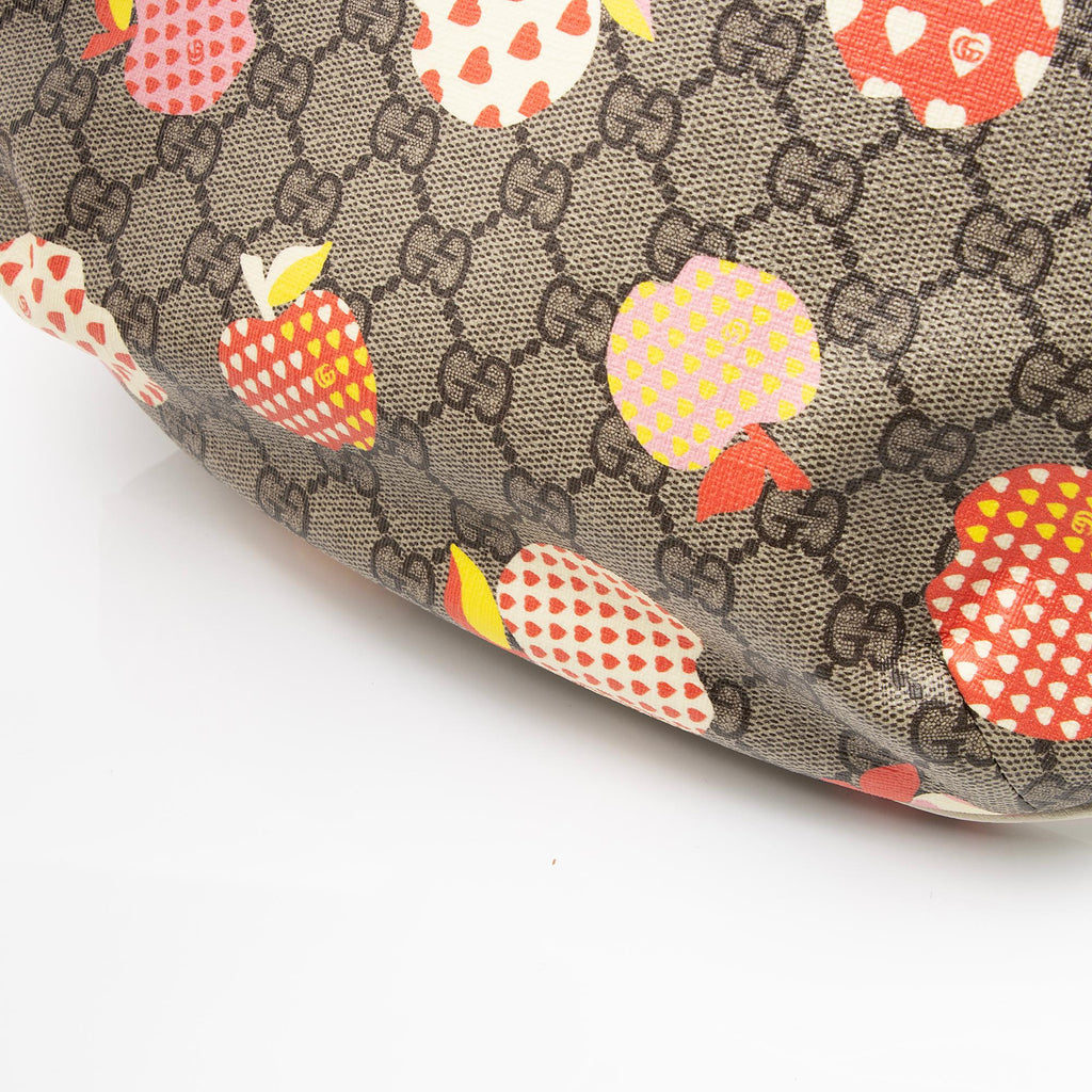 Gucci GG Supreme Les Pommes Half Moon Hobo (SHF-23192)