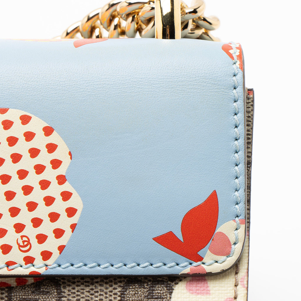 Gucci GG Supreme Les Pommes Padlock Small Shoulder Bag