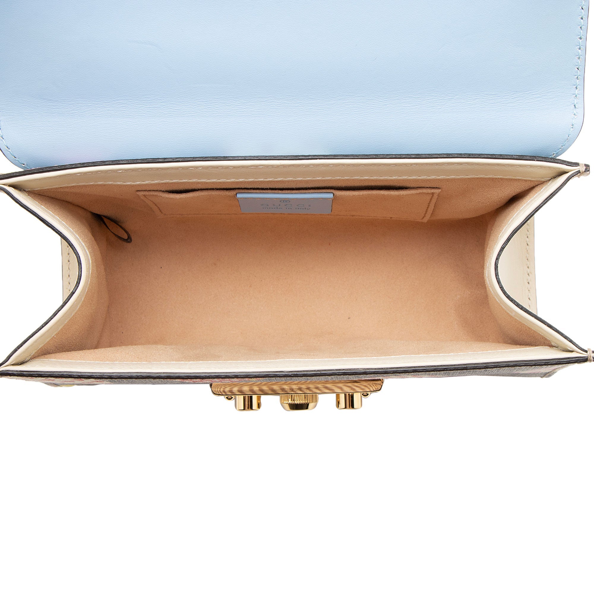 Gucci GG Supreme Les Pommes Padlock Small Shoulder Bag