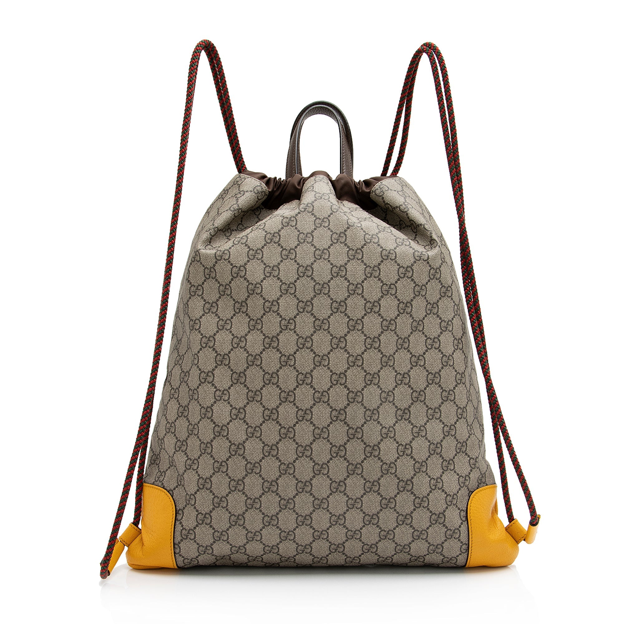 Gucci GG Supreme Neo Vintage Drawstring Backpack (SHF-23809)
