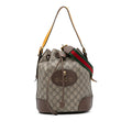 Gucci GG Supreme Neo Vintage Drawstring Bucket Bag