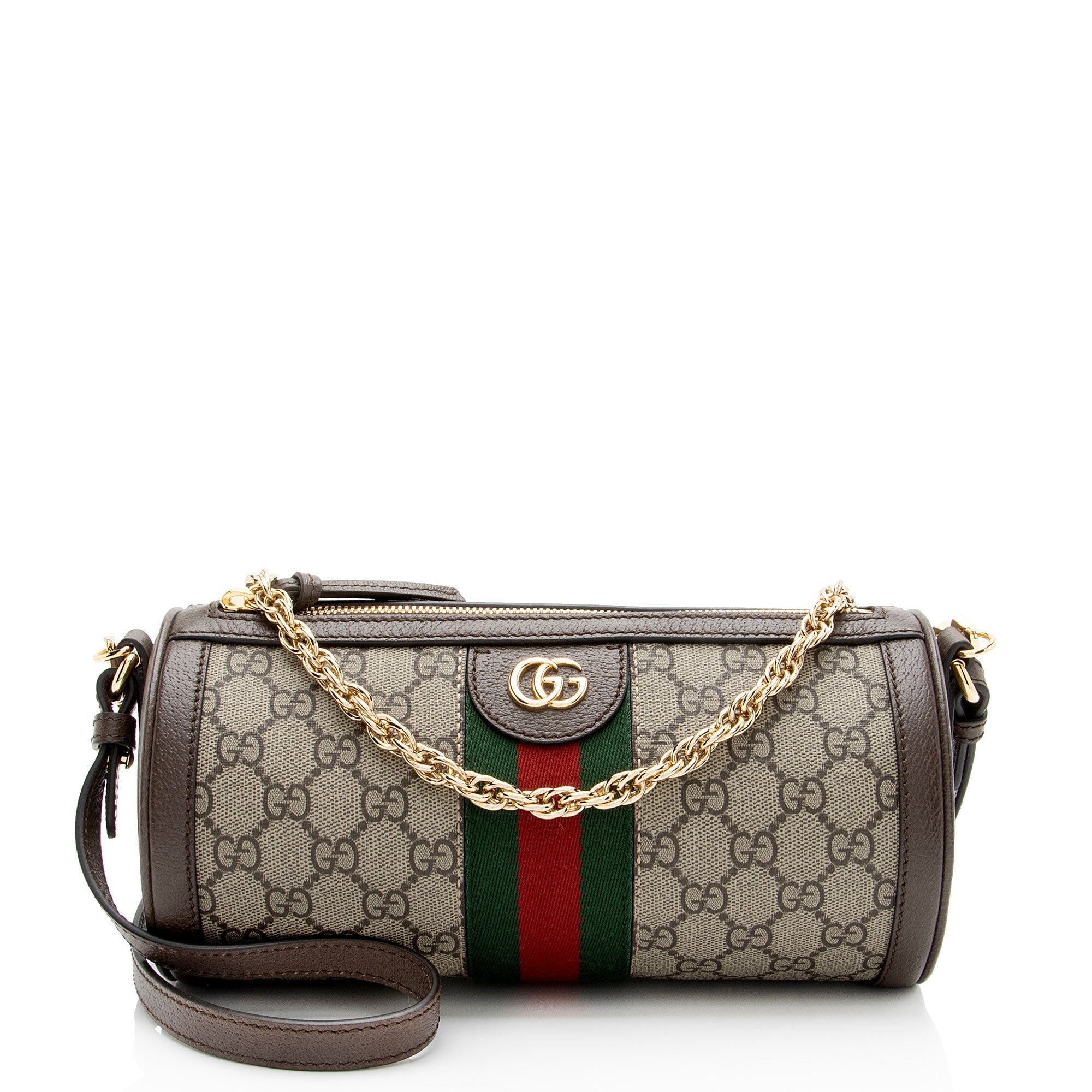 Gucci GG Supreme Ophidia Barrel Shoulder Bag