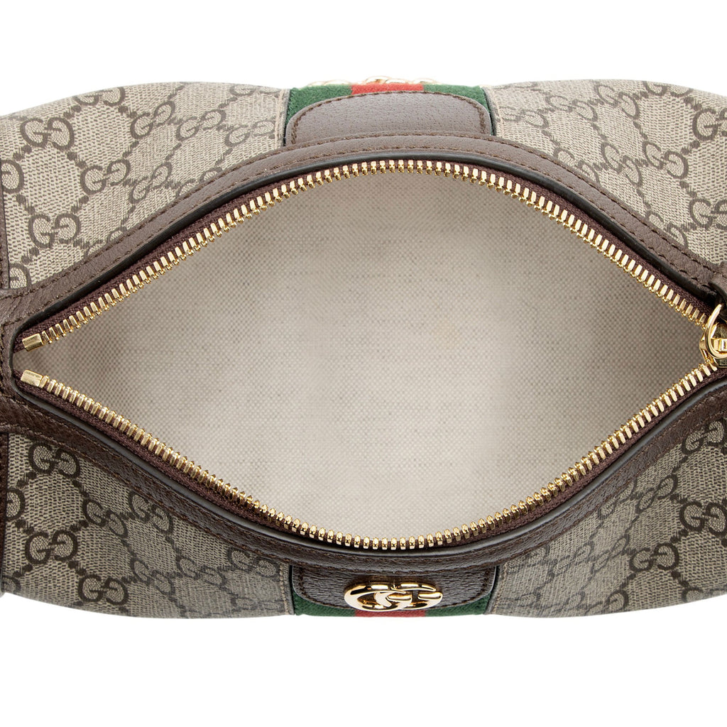 Gucci GG Supreme Ophidia Barrel Shoulder Bag