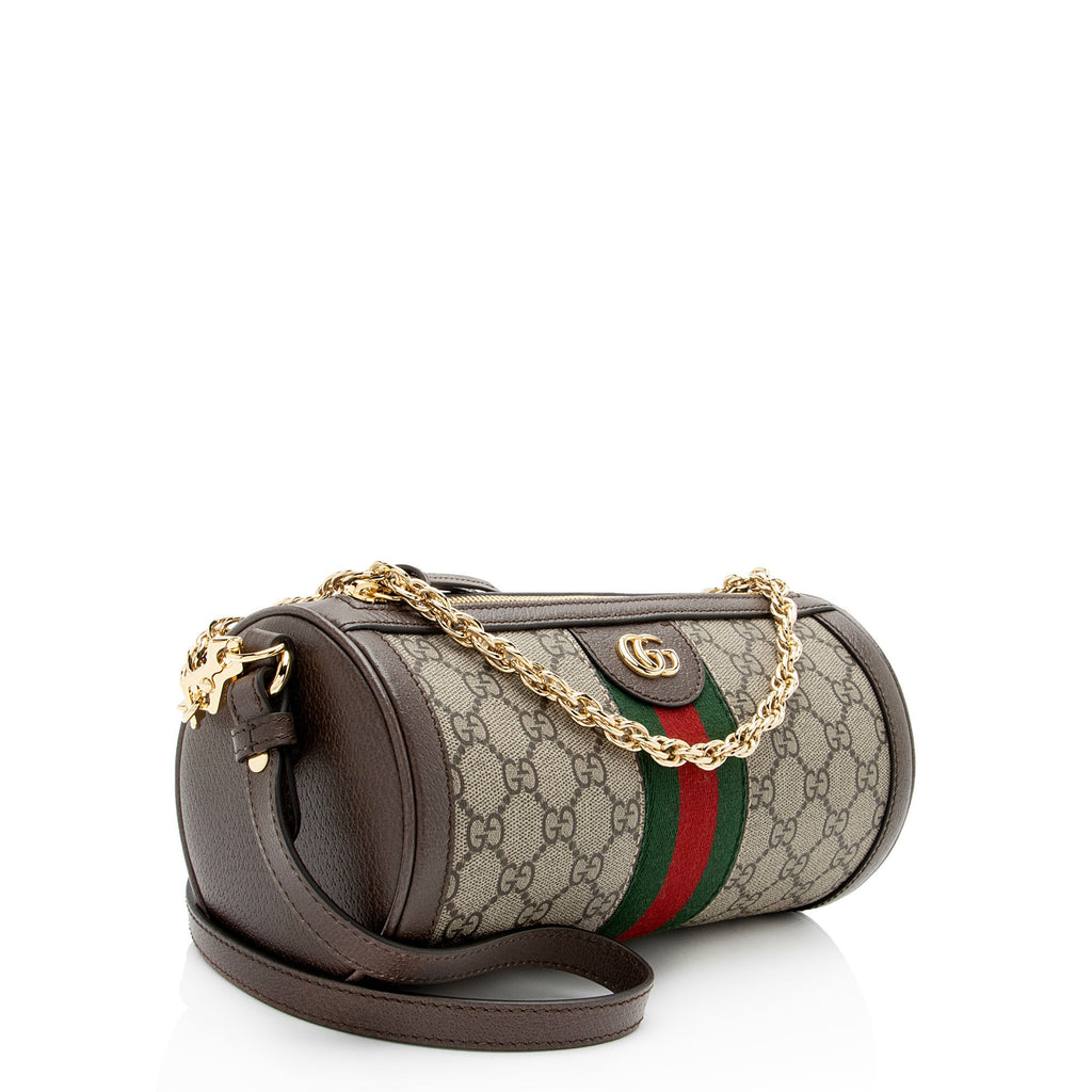 Gucci GG Supreme Ophidia Barrel Shoulder Bag