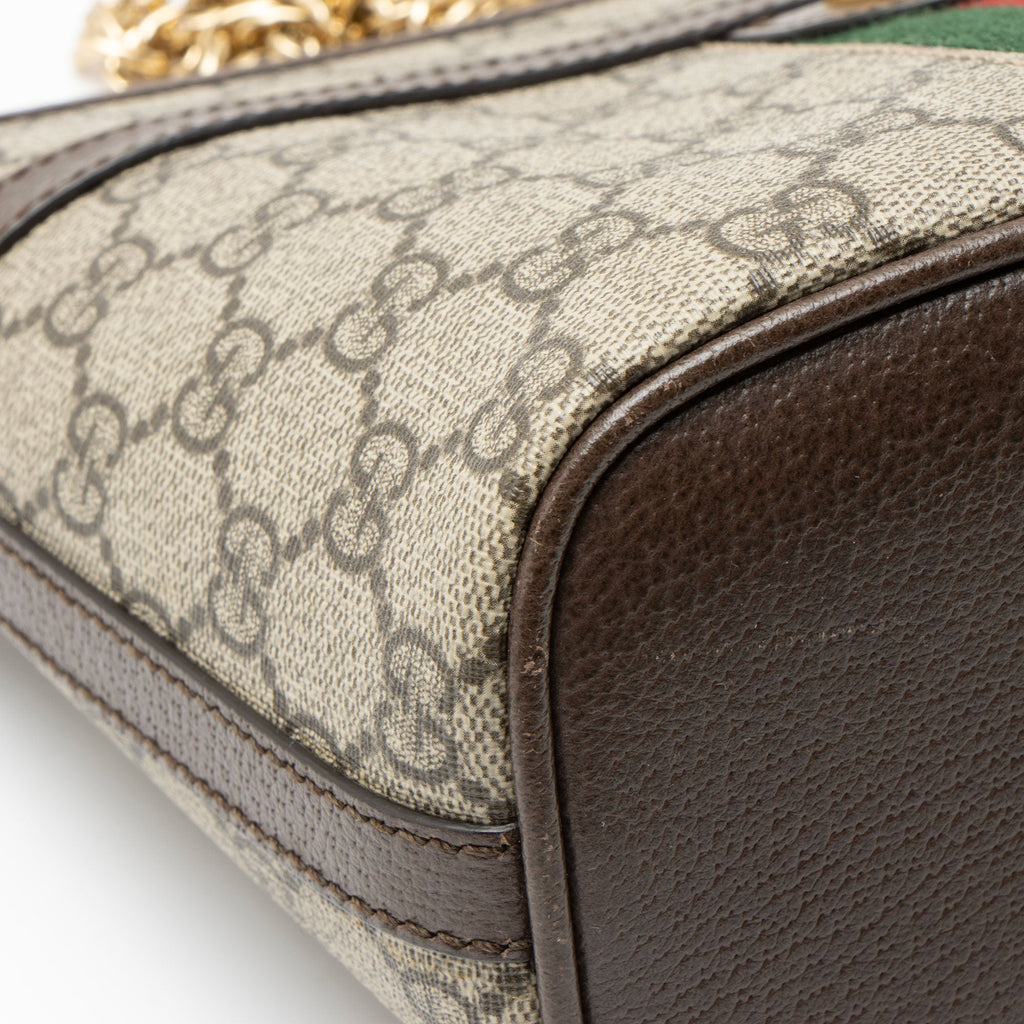 Gucci GG Supreme Ophidia Chain Mini Shoulder Bag