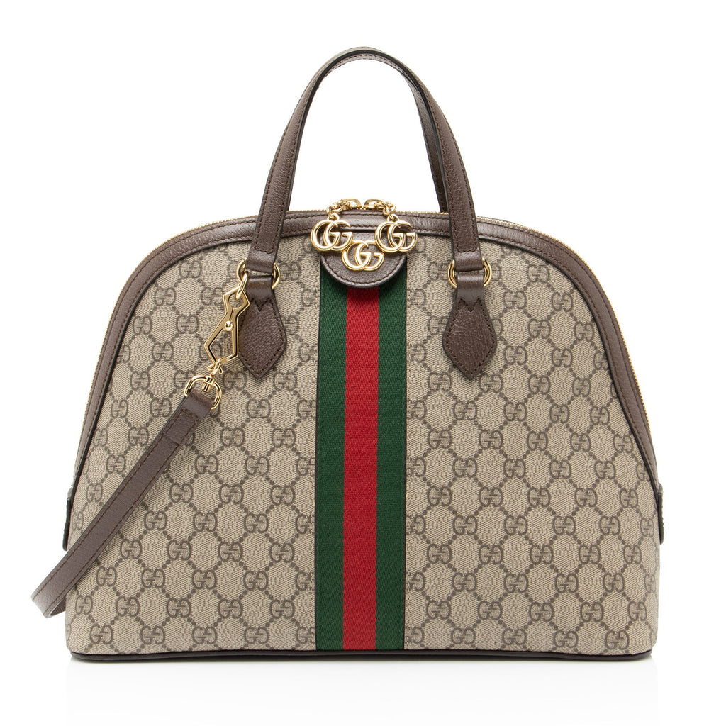 Gucci GG Supreme Ophidia Dome Medium Satchel
