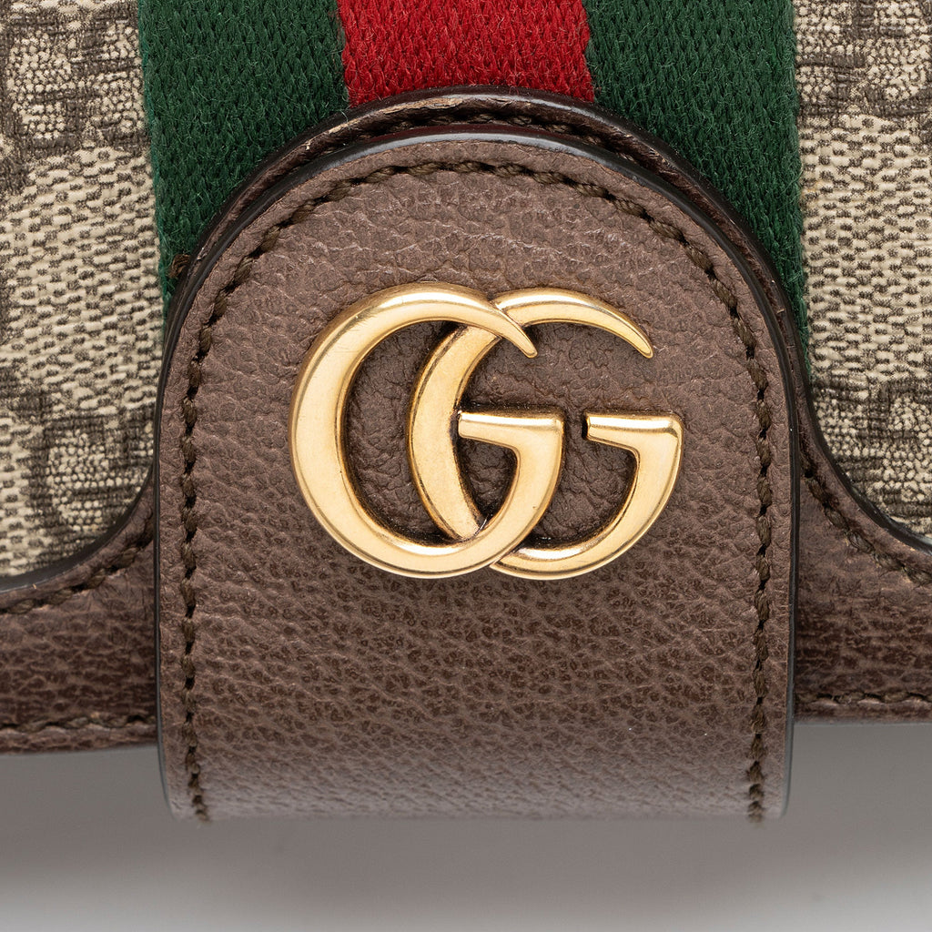 Gucci GG Supreme Ophidia Flap E/W Messenger Bag