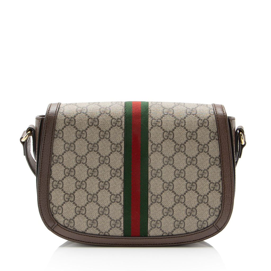 Gucci GG Supreme Ophidia Flap Messenger Bag